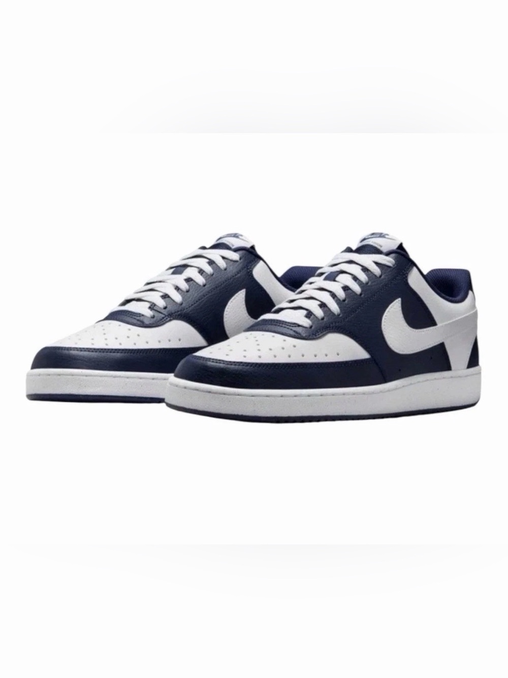 Nike Court Vision Low Navy White Leather Low Sneakers HM9862-400